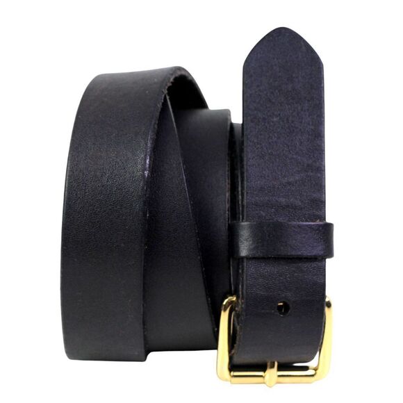 Banana Republic BLACK REAL LEATHER 1 1/8"Wd CASUAL DRESS WOMEN'S BELT Sz L (C73 - Picture 1 of 16